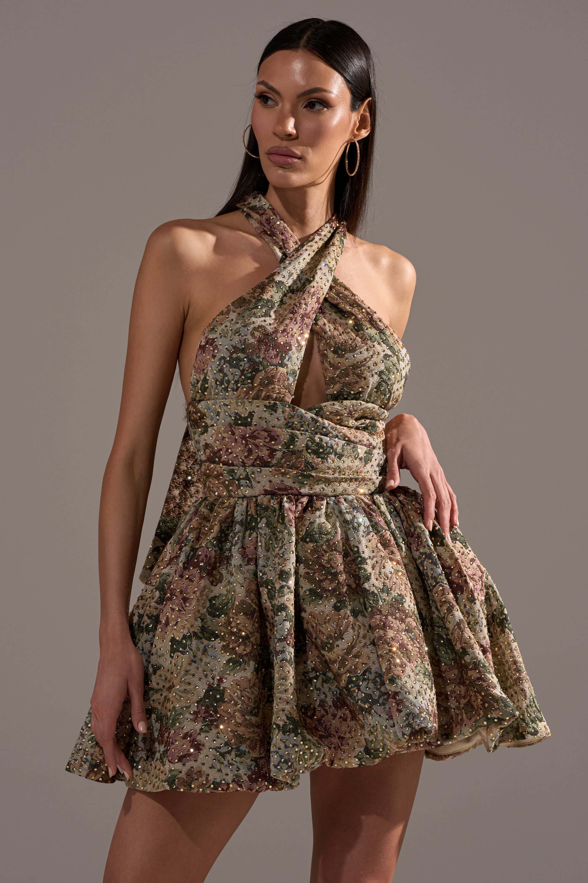 GUESS WHO FLORAL MINI DRESS
