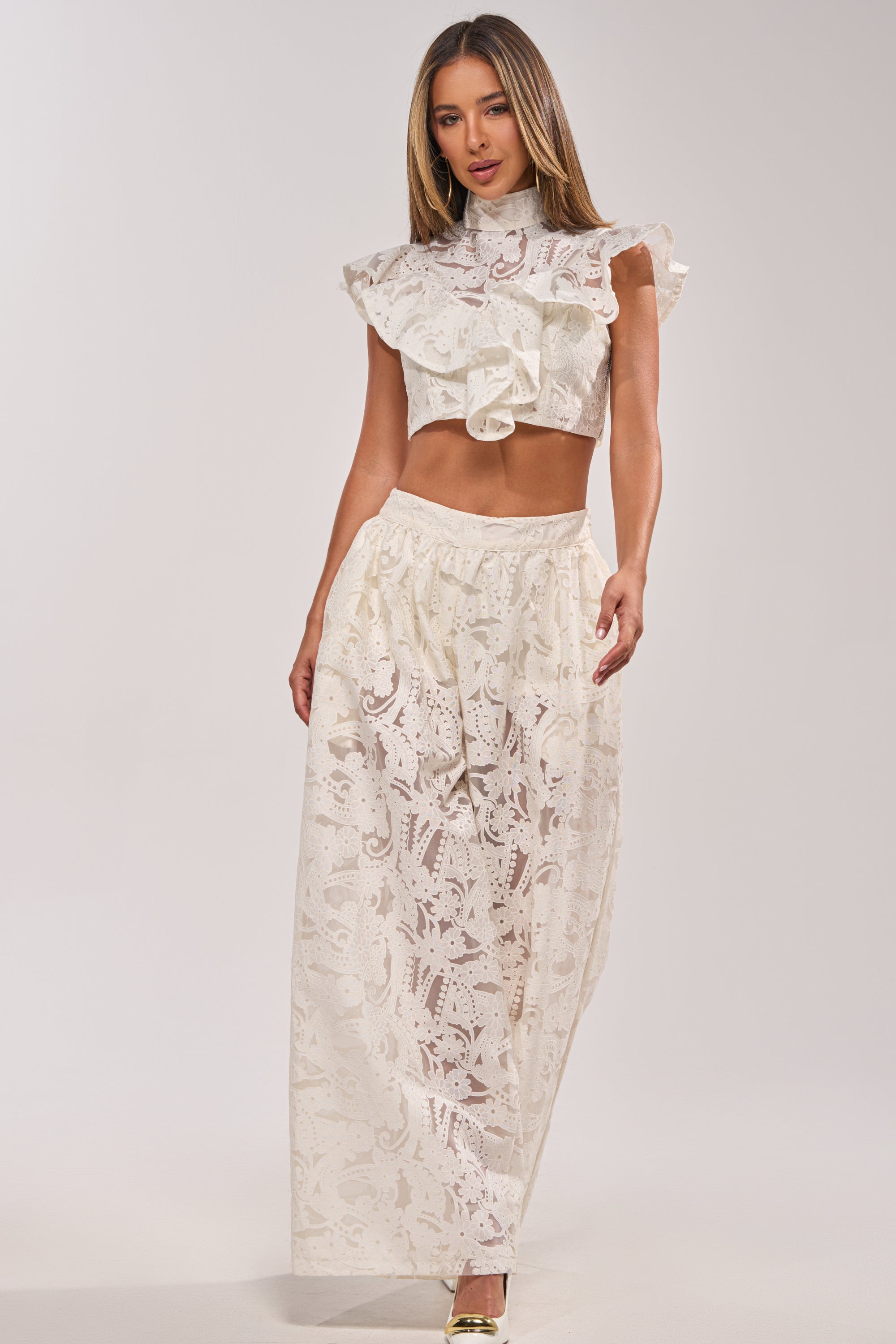 EMMA EMBROIDERED BALLOON PANT