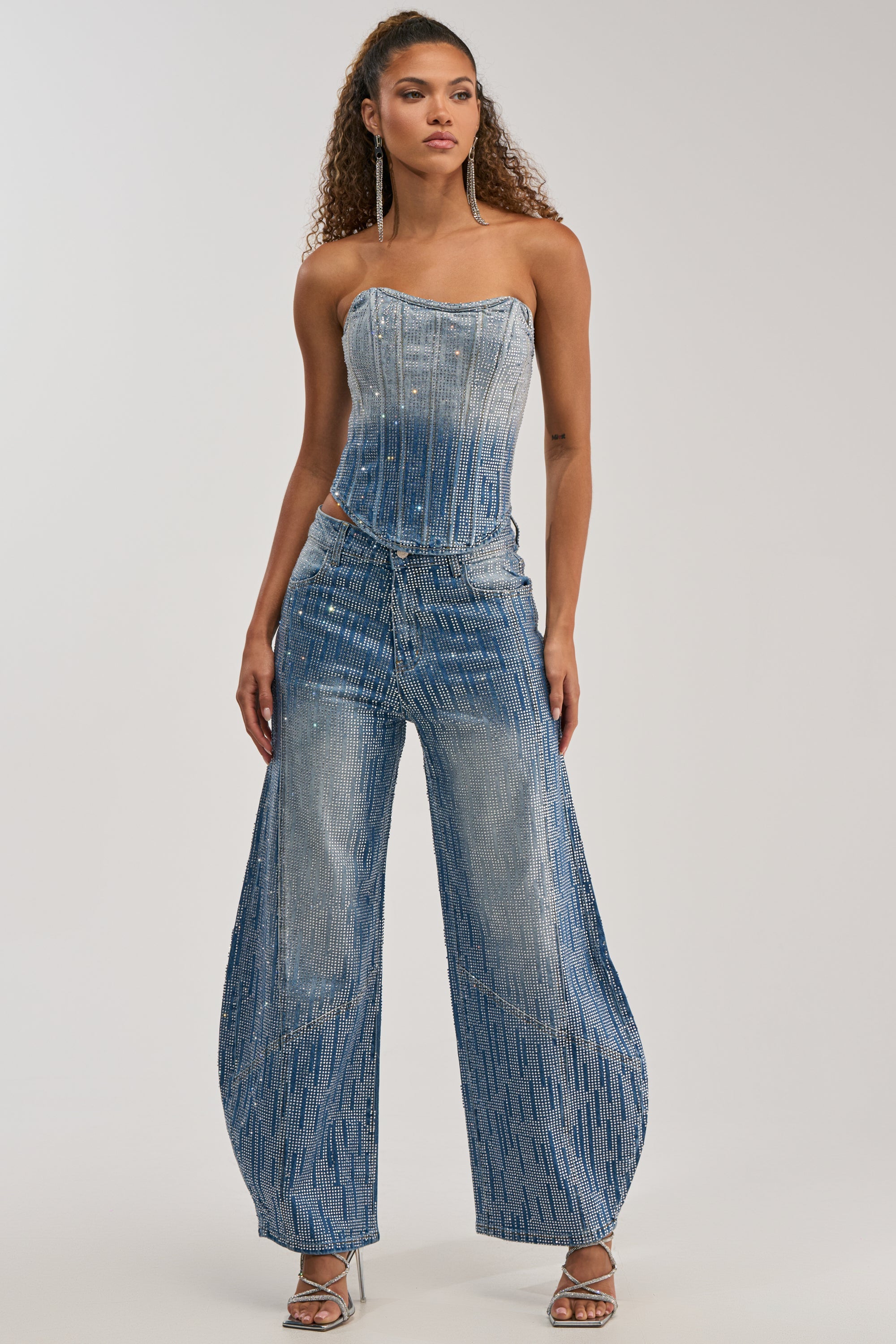 MIND SPINNING EMBELLISHED DENIM