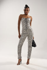 SNEAKY LITTLE SNAKE TROUSER  WITH LACEUP ON BUTT