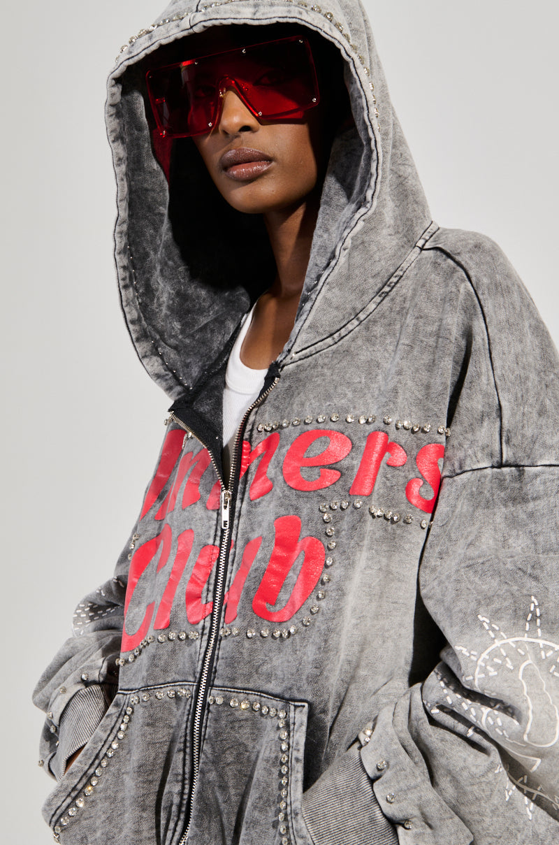WINNERS CLUB ZIP UP SWEATSHIRT