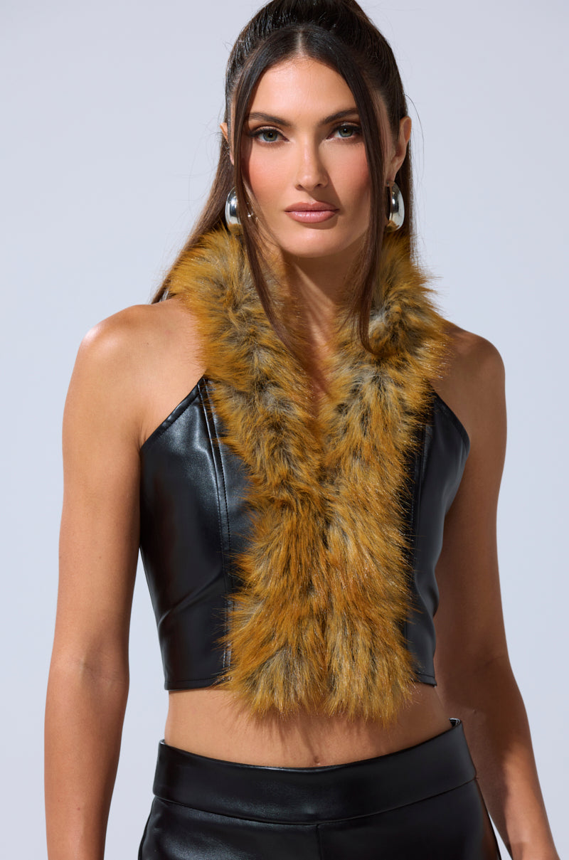 DONT TOUCH FUR BRALETTE