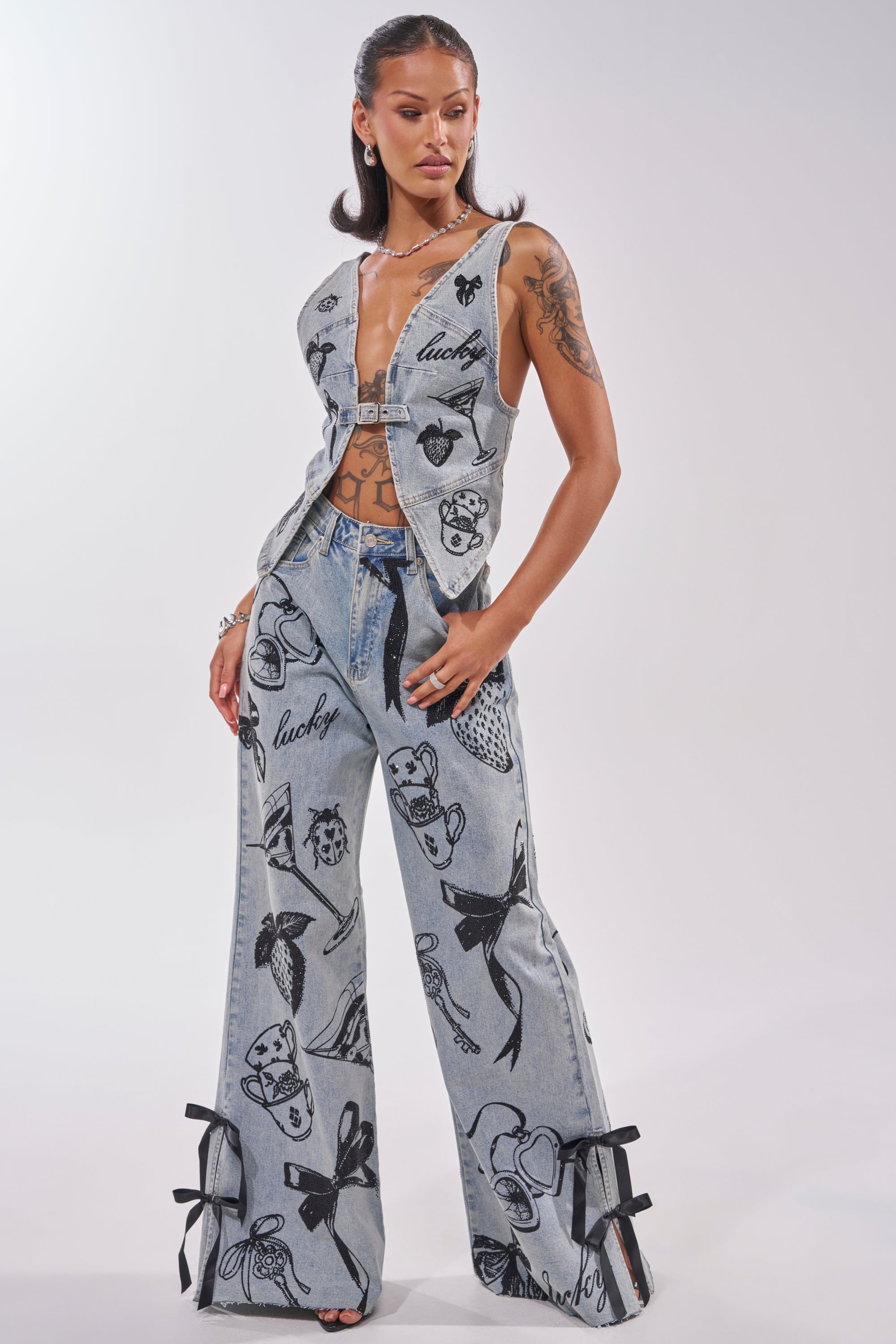 AFTER HOURS DENIM TOP