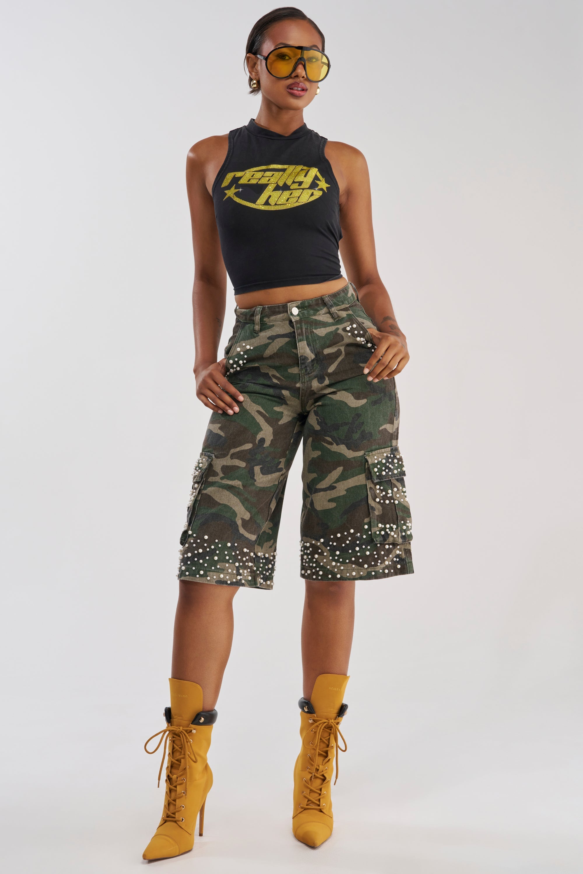 REALLY HER TIE-BACK TANK TOP