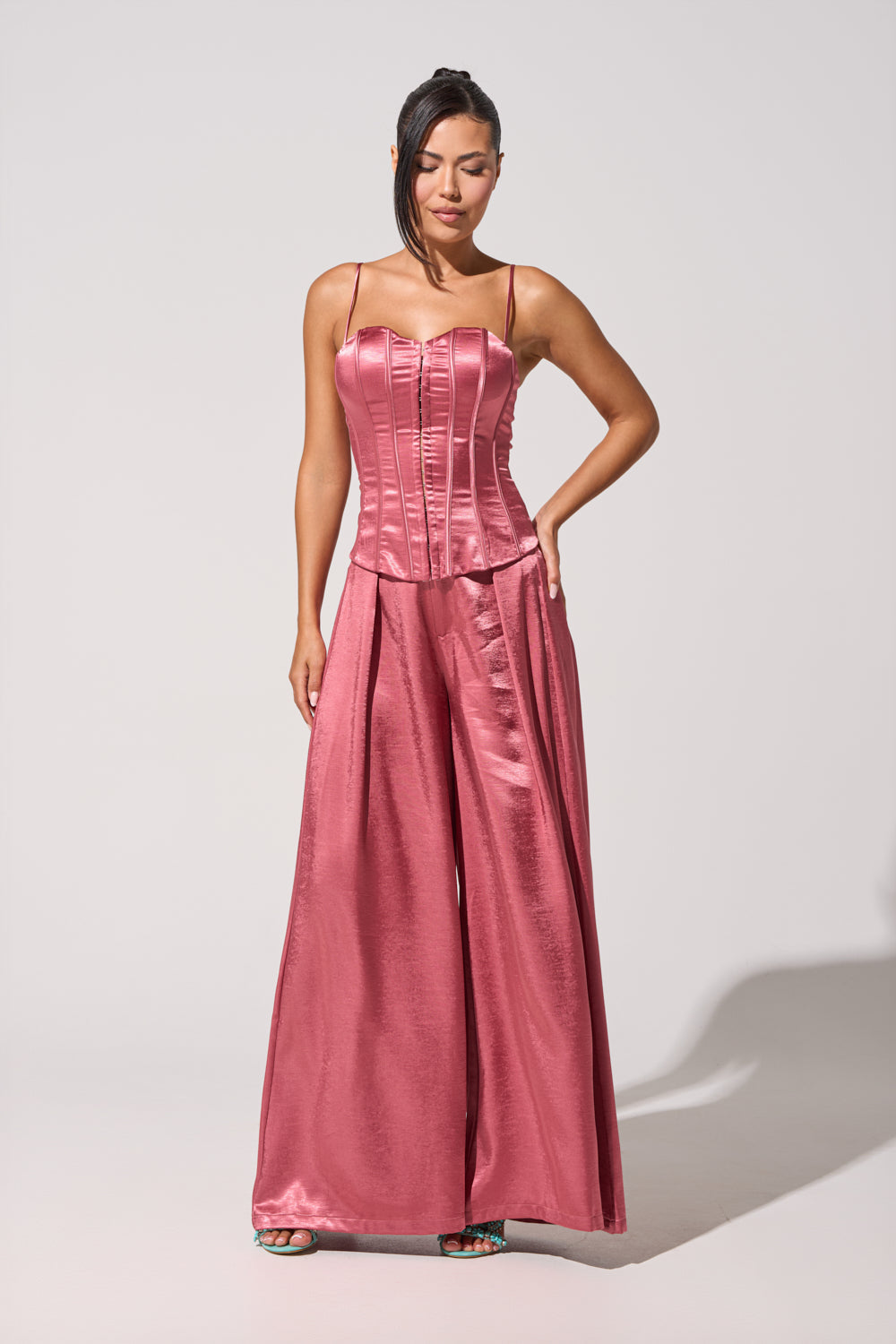 IN FULL BLOOM CORSET IN MAUVE