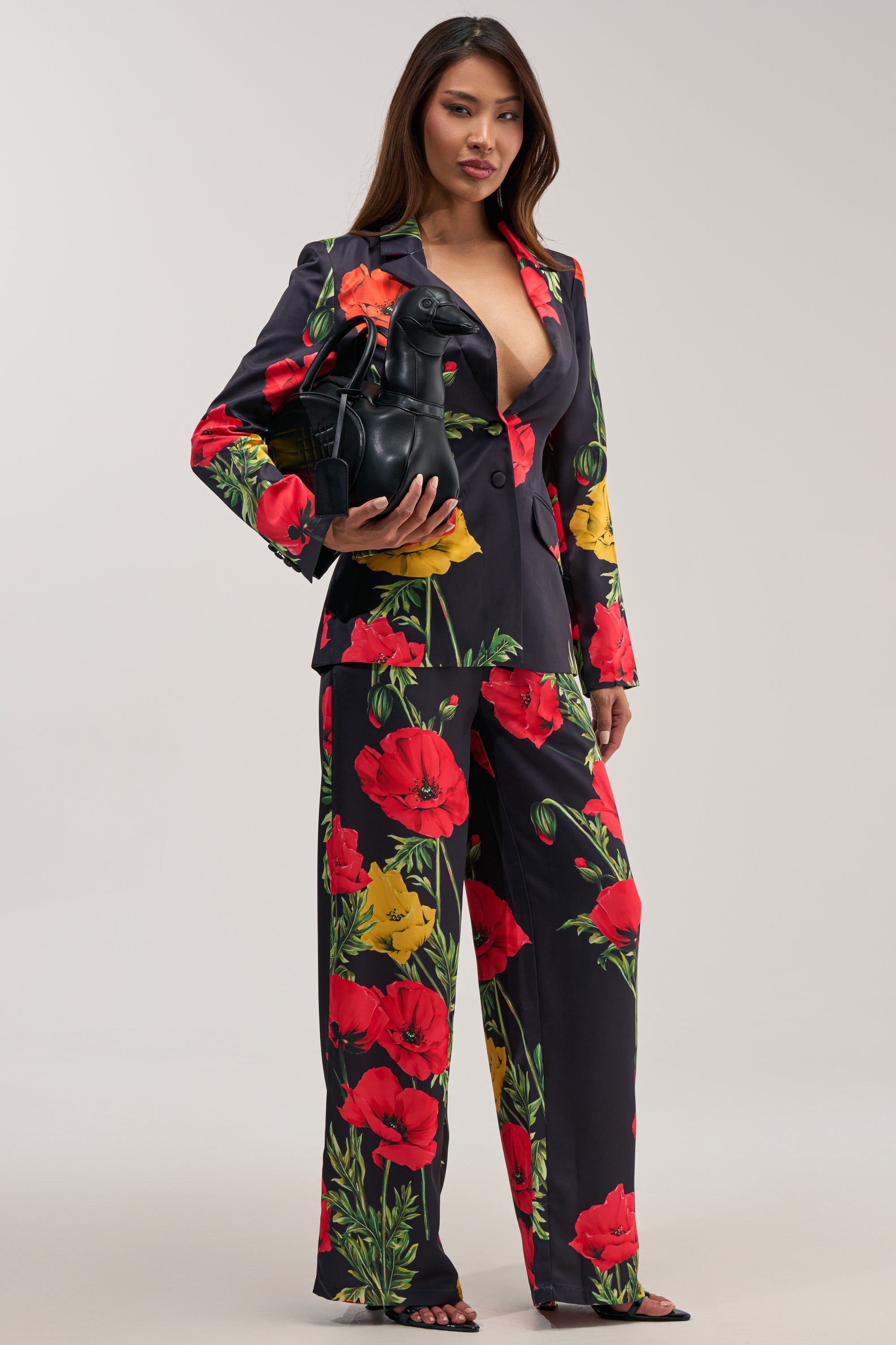 WILDFLOWER SATIN TROUSER