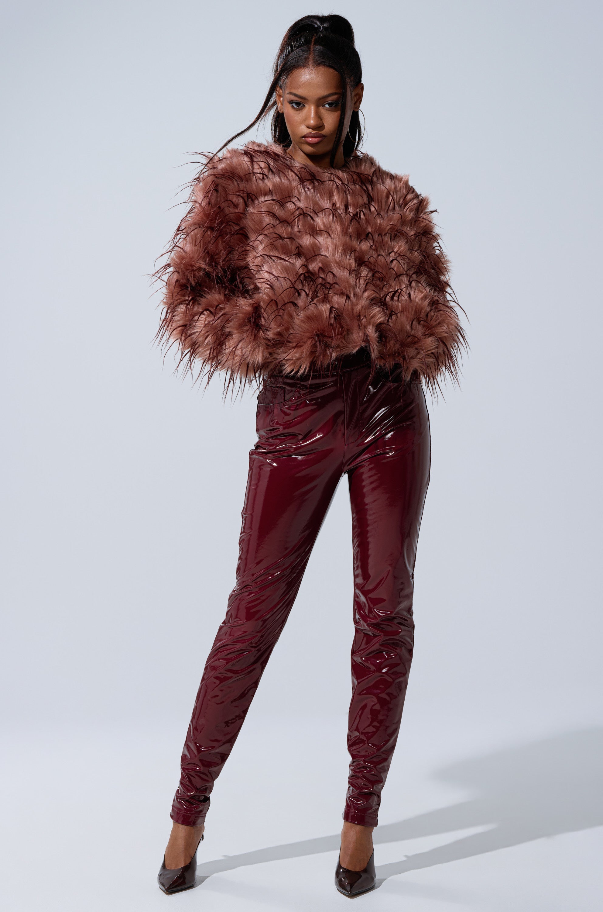 ON FIRE FAUX LEATHER LEGGING