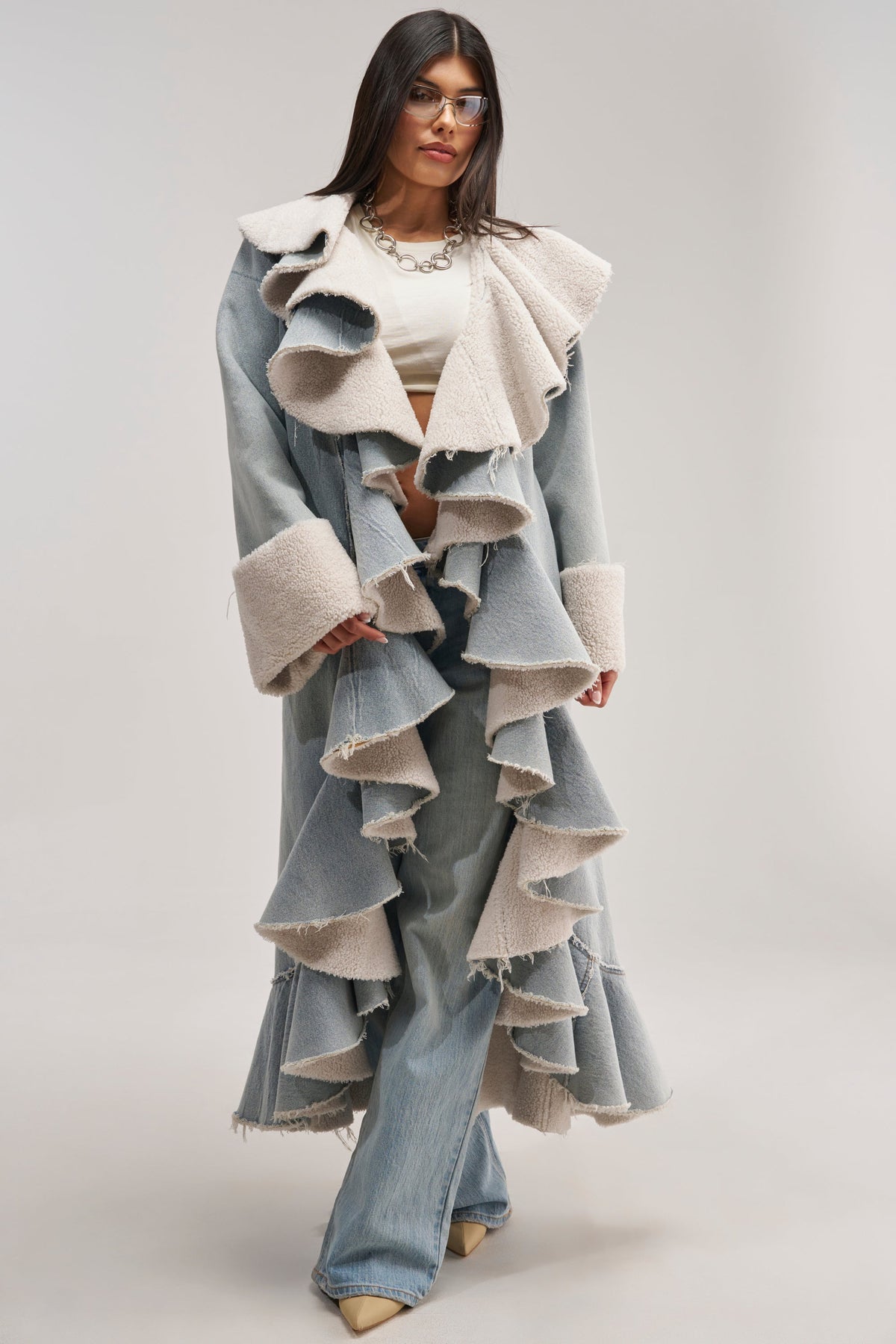 AIN'T ABOUT THE MONEY DENIM TRENCH