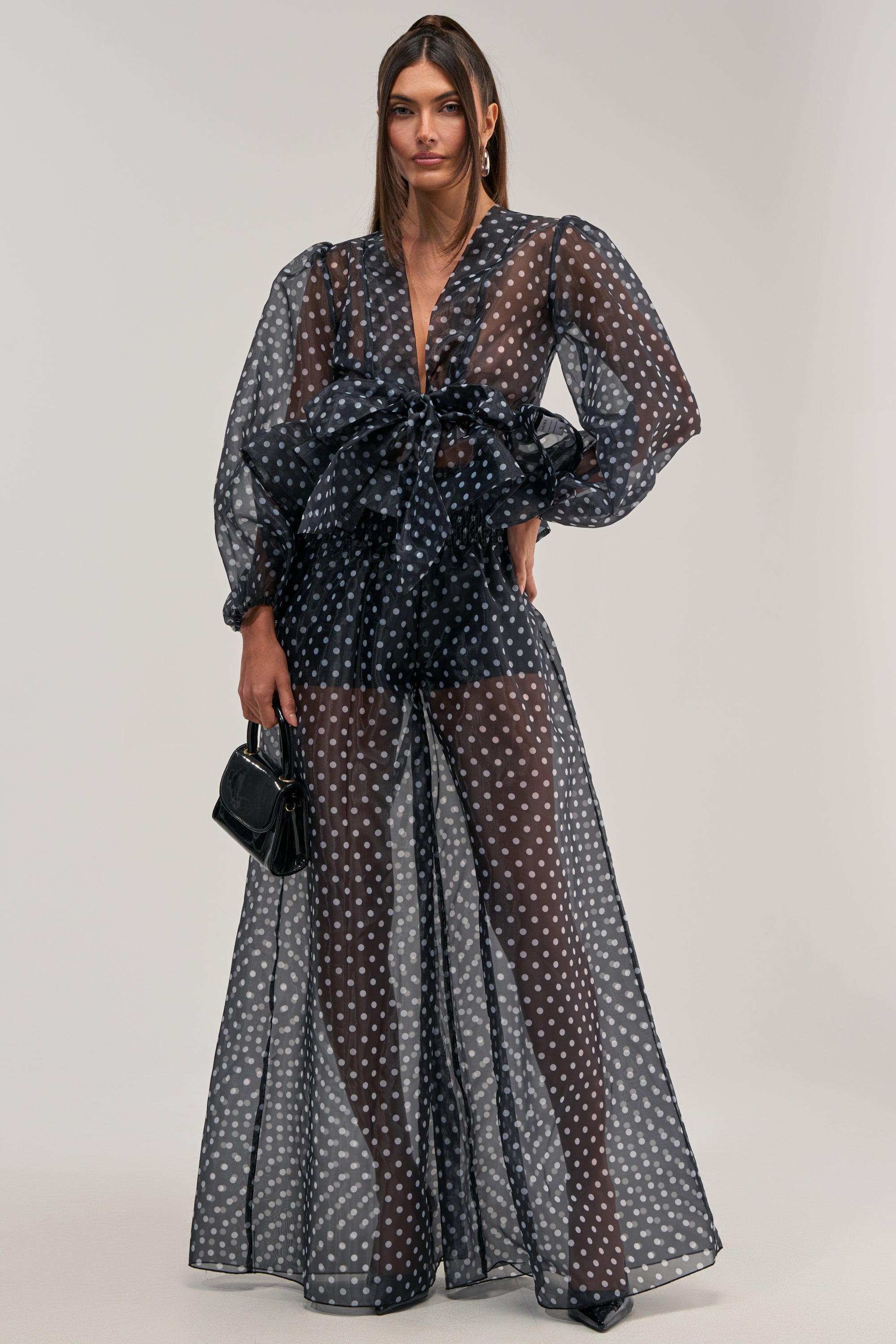 PRETTY GIRL POLKA DOT PALAZZO PANT