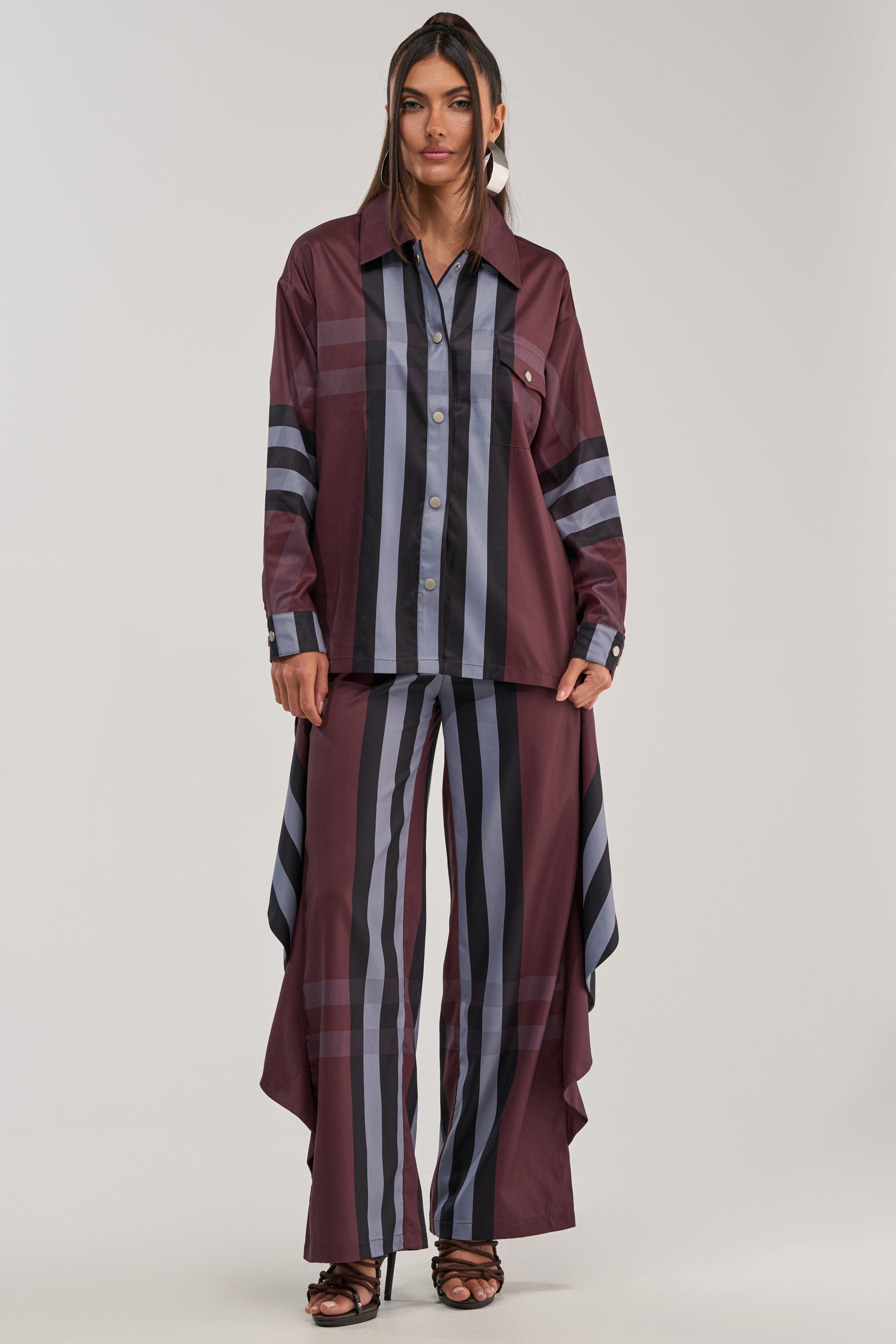 LUXURY LIFE PLAID PALAZZO PANT