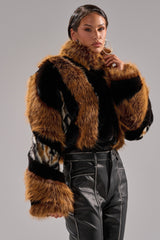 TWISTER PATCHWORK FAUX FUR