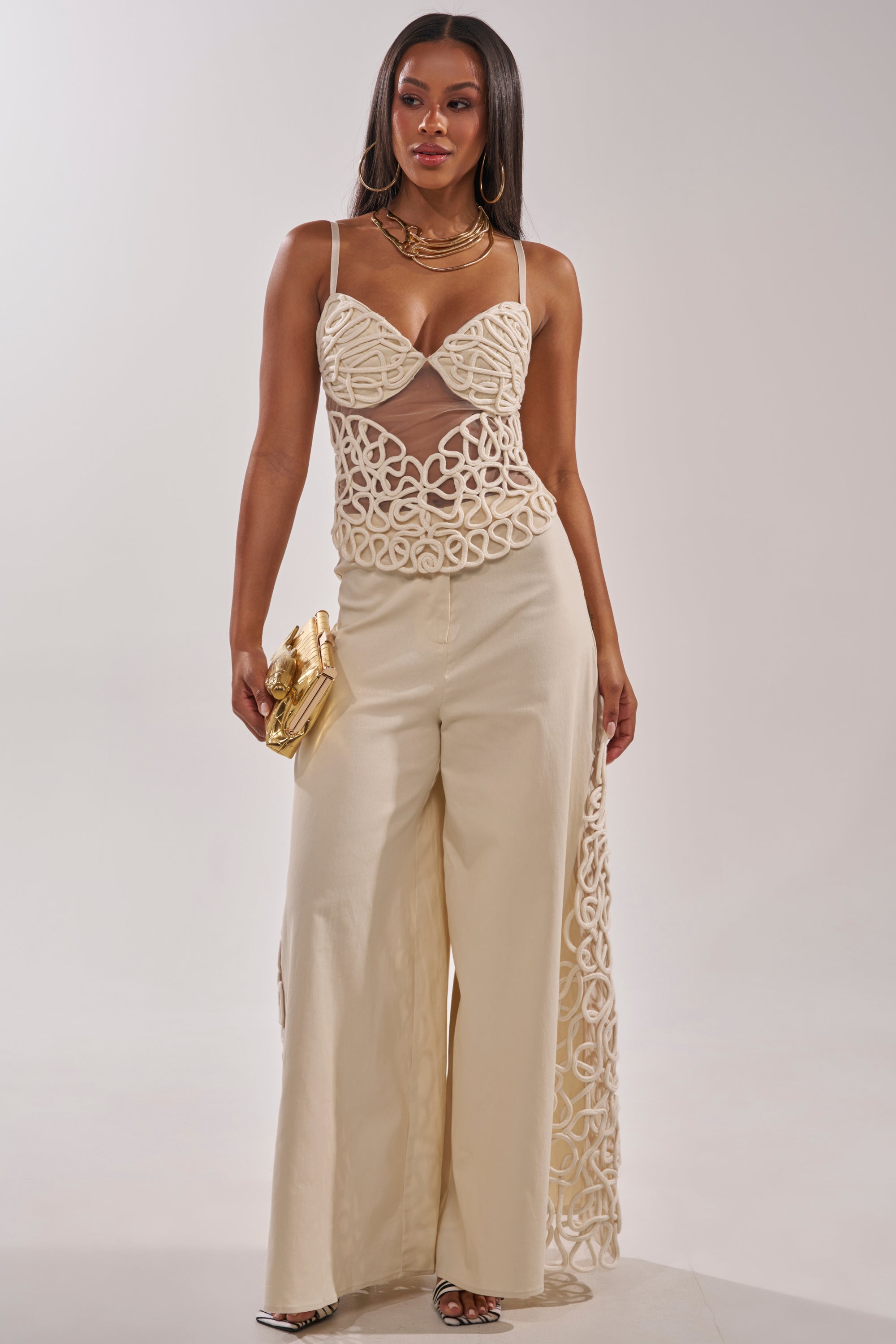 NEVER LOSE ME ROPE DETAIL PANT