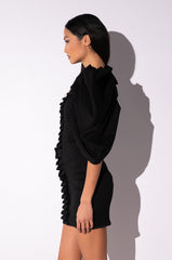 ANNIKA STATEMENT SLEEVE MINI DRESS
