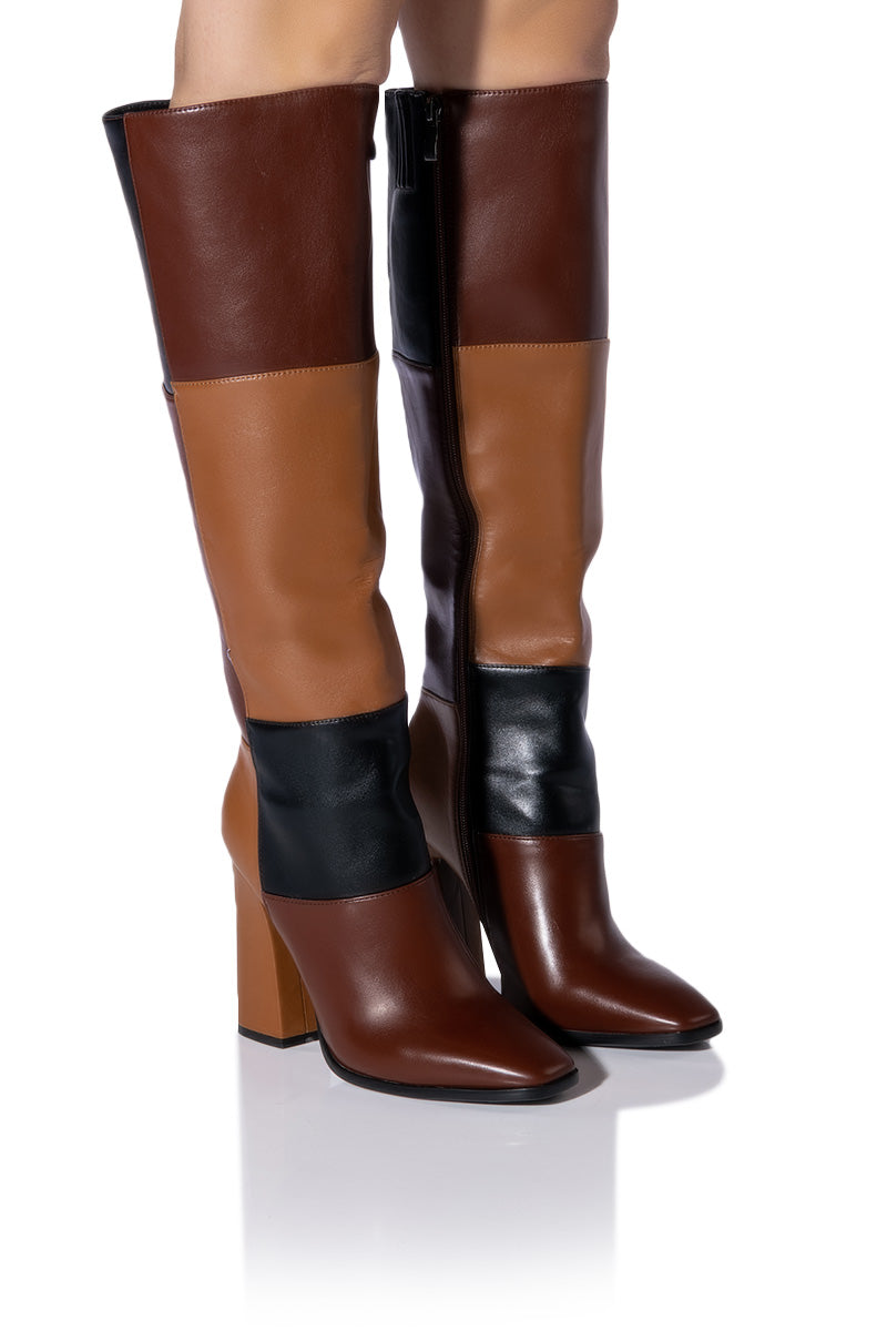 AZALEA WANG PRAIRIE PATCH BOOT IN MULTI