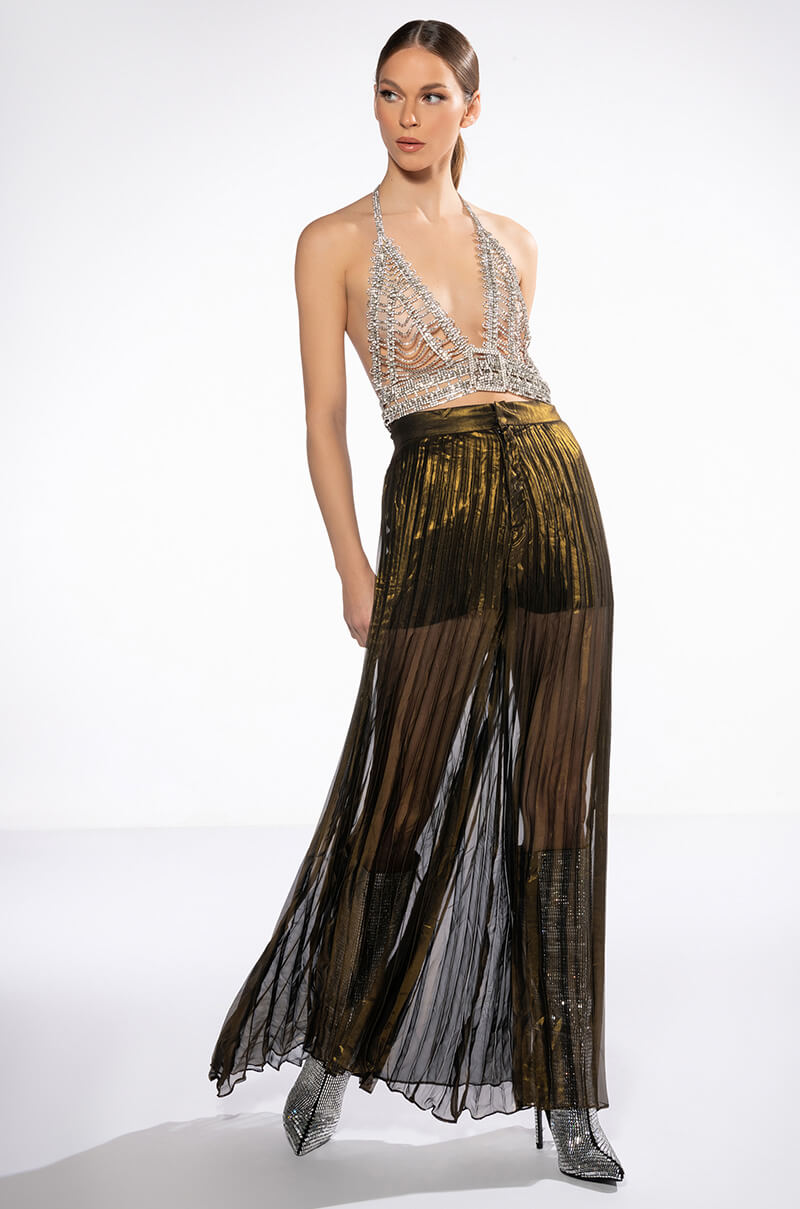 BREATHTAKING RHINESTONE TOP