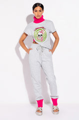 HARD POP OF COLOR SKINNY JOGGER