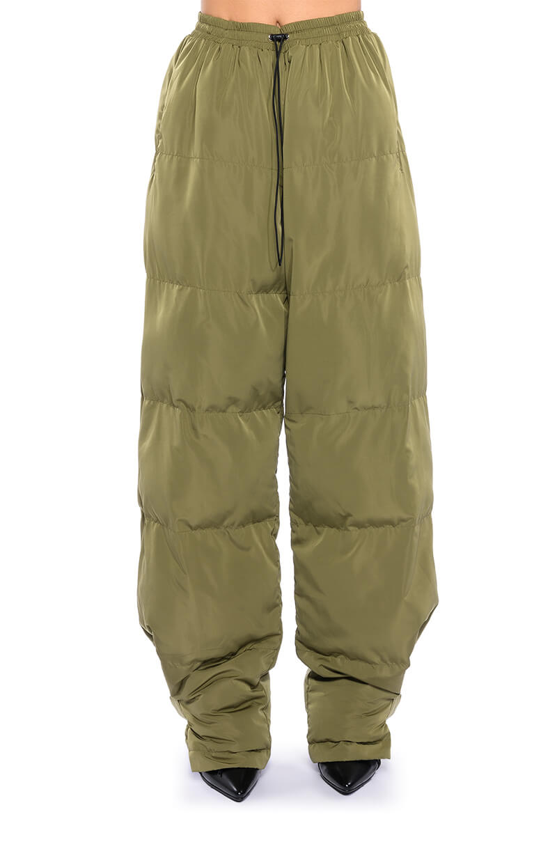 LORENA WIDE LEG PUFFER PANT