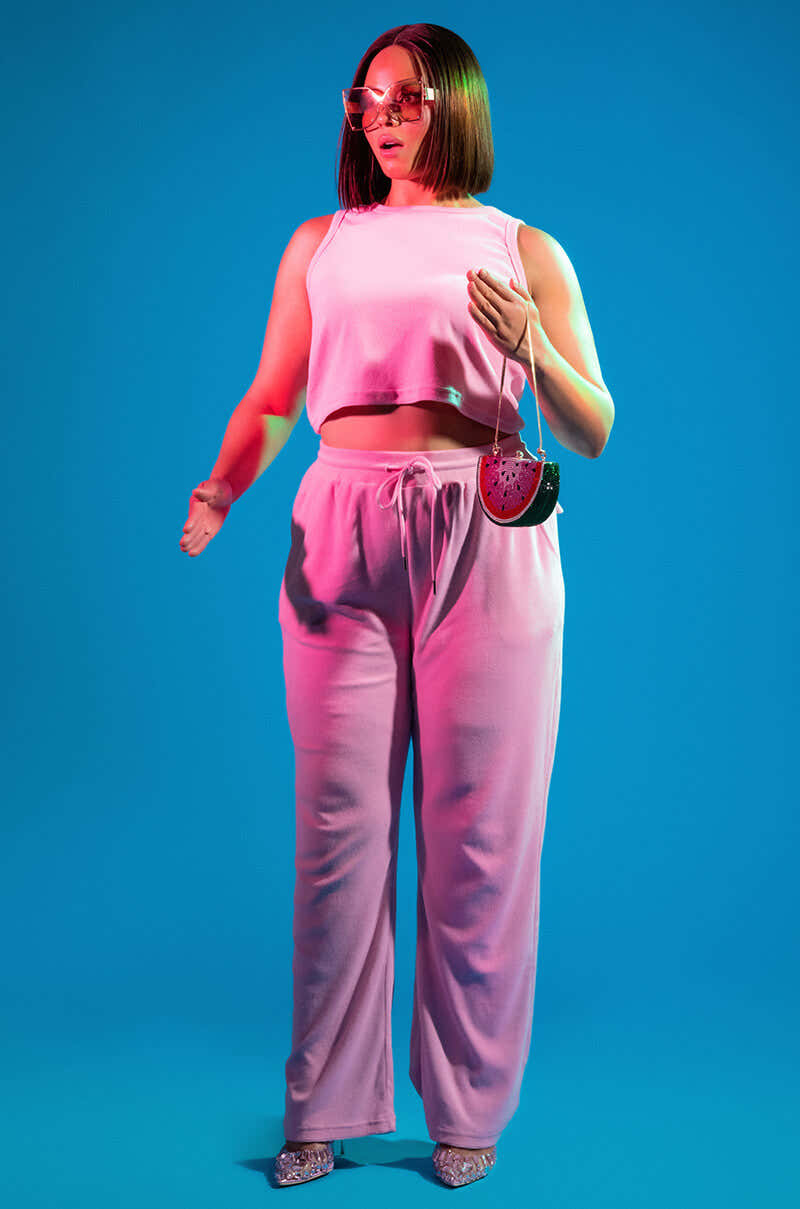 SOFT SPOT FLARED LOUNGE PANTS