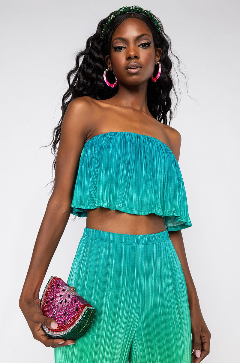 TOO GOOD FOR YOU FLOWY TUBE TOP