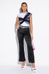 VIRGO HIGH WAISTED WIDE LEG TROUSER