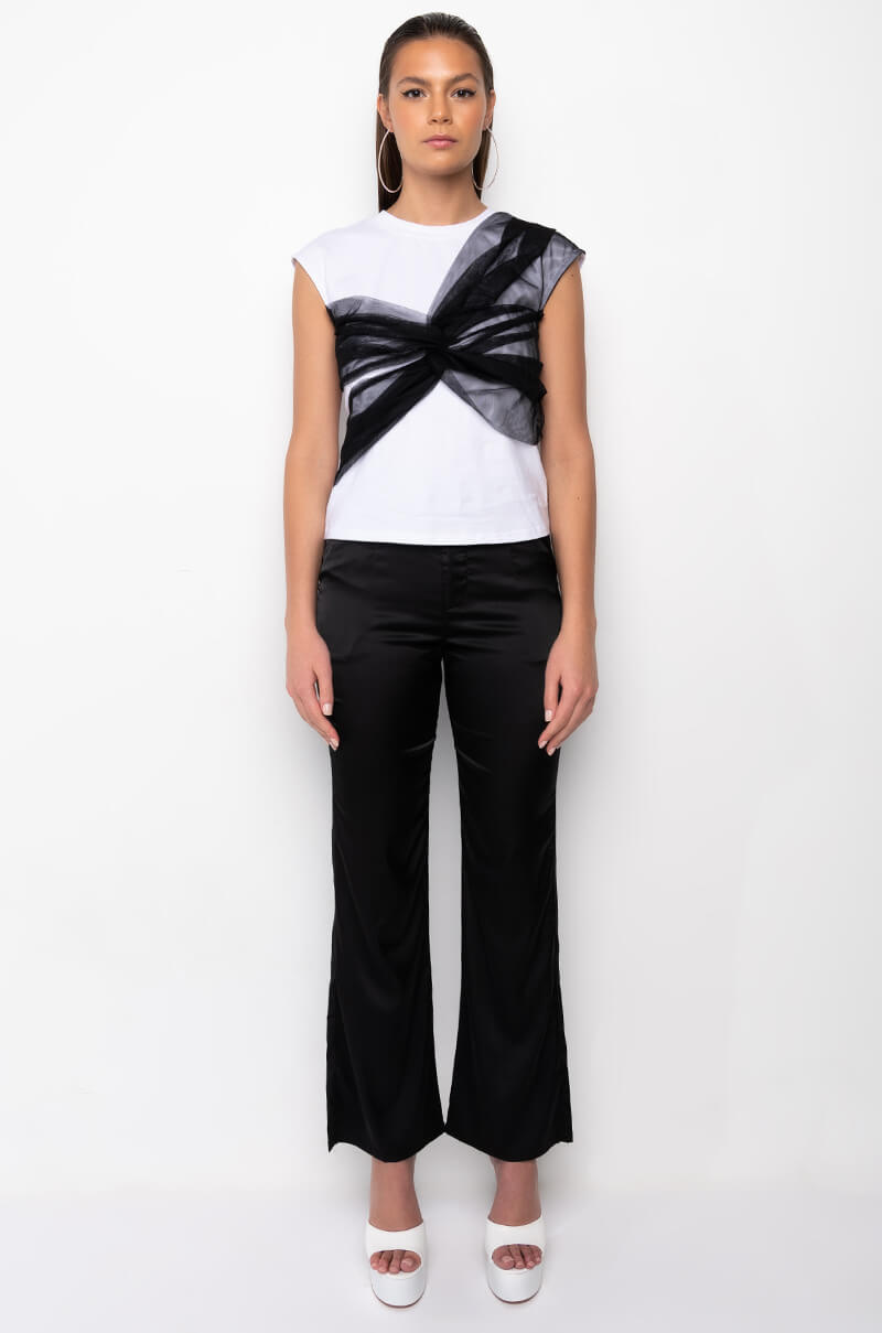 VIRGO HIGH WAISTED WIDE LEG TROUSER